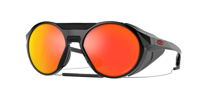 Oakley CLIFDEN OO9440 Round Sunglasses  944010-POLISHED BLACK 56-17-146 - Color Map black