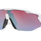 Oakley RADAR EV ADVANCER OO9442 Rectangle Sunglasses  944210-POLISHED WHITE 38-138-128 - Color Map white