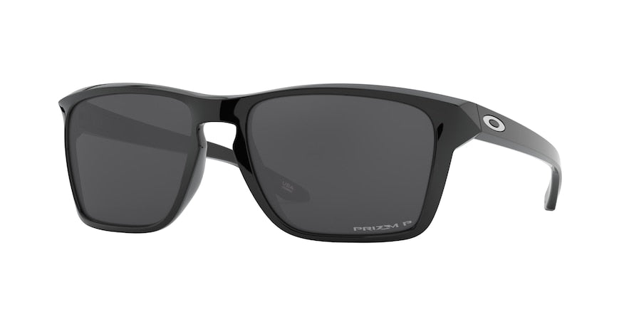 Oakley SYLAS (A) OO9448F Rectangle Sunglasses  944805-POLISHED BLACK 58-16-139 - Color Map black