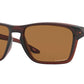 Oakley SYLAS OO9448 Rectangle Sunglasses  944802-POLISHED ROOTBEER 57-17-142 - Color Map brown