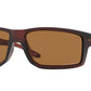 Oakley GIBSTON OO9449 Square Sunglasses  944902-POLISHED ROOTBEER 60-17-132 - Color Map brown