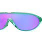 Oakley CMDN OO9467 Rectangle Sunglasses  946705-TRANSLUCENT CELESTE 33-133-118 - Color Map green