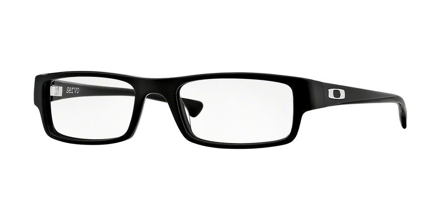 Oakley Optical SERVO OX1066 Rectangle Eyeglasses  106601-POLISHED BLACK 55-18-140 - Color Map black