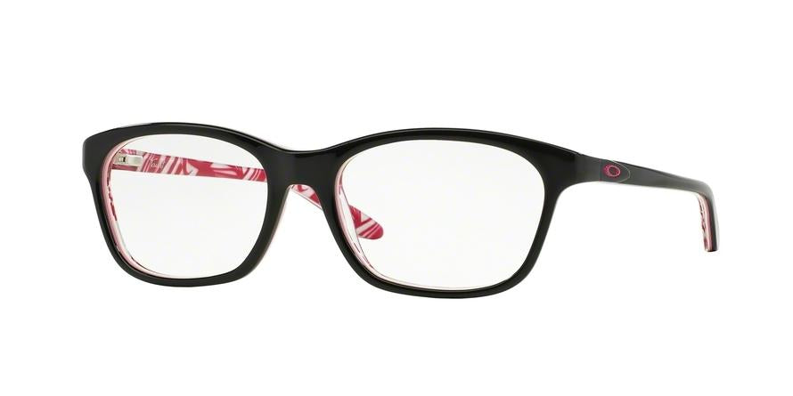 Oakley Optical TAUNT OX1091 Rectangle Eyeglasses  109107-POLISHED BLACK 52-16-130 - Color Map black