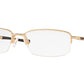 Oakley Optical CLUBFACE OX3102 Rectangle Eyeglasses  310208-SATIN LIGHT GOLD 54-17-143 - Color Map gold