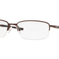 Oakley Optical CLUBFACE OX3102 Rectangle Eyeglasses  310209-SATIN CORTEN 54-17-143 - Color Map bronze/copper