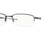 Oakley Optical RHINOCHASER OX3111 Rectangle Eyeglasses  311102-SATIN BLACK 54-19-143 - Color Map black