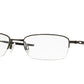 Oakley Optical TOP SPINNER 5B OX3133 Rectangle Eyeglasses  313303-PEWTER 53-19-140 - Color Map silver