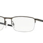 Oakley Optical BARRELHOUSE 0.5 OX3174 Rectangle Eyeglasses  317402-PEWTER 53-18-139 - Color Map silver