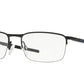 Oakley Optical BARRELHOUSE 0.5 OX3174 Rectangle Eyeglasses  317404-MATTE MIDNIGHT 53-18-139 - Color Map blue