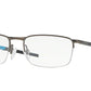 Oakley Optical BARRELHOUSE 0.5 OX3174 Rectangle Eyeglasses  317406-PEWTER SKY BLUE 53-18-139 - Color Map gunmetal