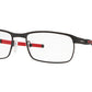Oakley Optical TINCUP OX3184 Rectangle Eyeglasses  318409-SATIN BLACK 54-17-135 - Color Map black