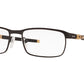 Oakley Optical TINCUP OX3184 Rectangle Eyeglasses  318410-SATIN BLACK 54-17-135 - Color Map black