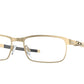 Oakley Optical TINCUP OX3184 Rectangle Eyeglasses  318412-SATIN LIGHT GOLD 54-17-135 - Color Map gold