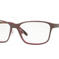 Oakley Optical PENCHANT OX3214 Square Eyeglasses  321404-WINE 53-16-137 - Color Map red