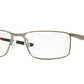 Oakley Optical SOCKET 5.0 OX3217 Rectangle Eyeglasses  321703-SATIN BRUSHED CHROME 57-17-140 - Color Map silver