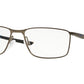 Oakley Optical SOCKET 5.0 OX3217 Rectangle Eyeglasses  321708-SATIN PEWTER/POISEDON BLUE 55-17-136 - Color Map silver