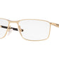 Oakley Optical SOCKET 5.0 OX3217 Rectangle Eyeglasses  321710-SATIN LIGHT GOLD 55-17-136 - Color Map gold