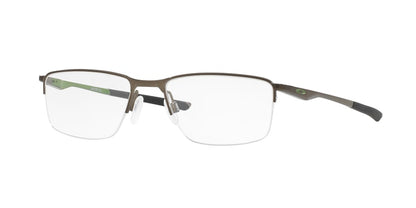 Oakley Optical SOCKET 5.5 OX3218 Rectangle Eyeglasses  321802-SATIN PEWTER 56-18-140 - Color Map silver