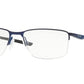 Oakley Optical SOCKET 5.5 OX3218 Rectangle Eyeglasses  321803-MATTE MIDNIGHT 56-18-140 - Color Map blue