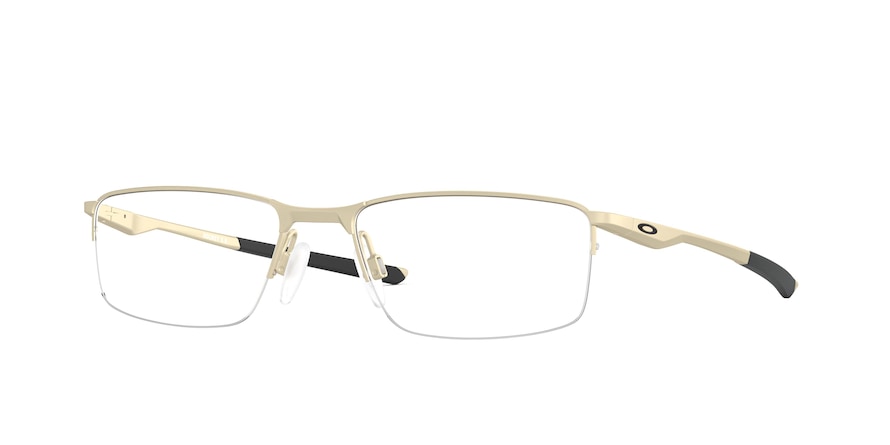 Oakley Optical SOCKET 5.5 OX3218 Rectangle Eyeglasses  321809-SATIN LIGHT GOLD 56-18-140 - Color Map gold