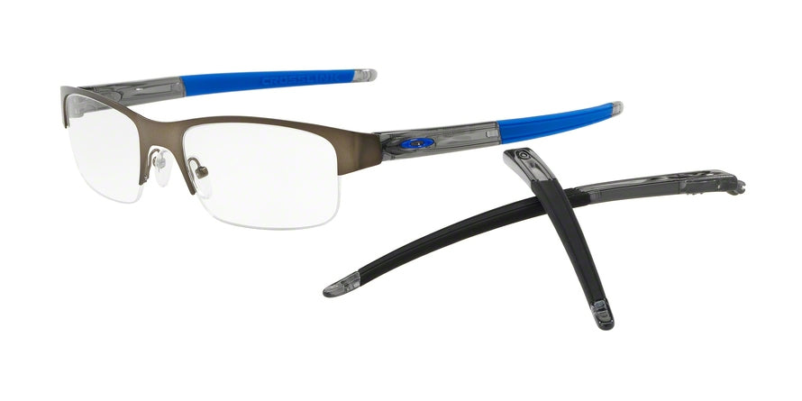 Oakley Optical CROSSLINK 0.5 OX3226 Rectangle Eyeglasses  322602-PEWTER 55-19-135 - Color Map silver