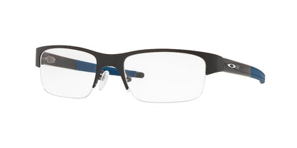 Oakley Optical CROSSLINK 0.5 OX3226 Rectangle Eyeglasses  322605-SATIN BLACK 55-19-135 - Color Map black