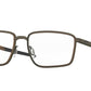 Oakley Optical SPINDLE OX3235 Square Eyeglasses  323503-PEWTER/MATTE DARK BROWN 54-18-137 - Color Map silver