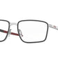 Oakley Optical SPINDLE OX3235 Square Eyeglasses  323504-GUNMETAL/SATIN BLACK 52-18-137 - Color Map silver