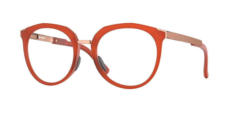 Oakley Optical TOP KNOT OX3238 Cat Eye Eyeglasses  323806-SATIN AMBER 52-19-141 - Color Map brown