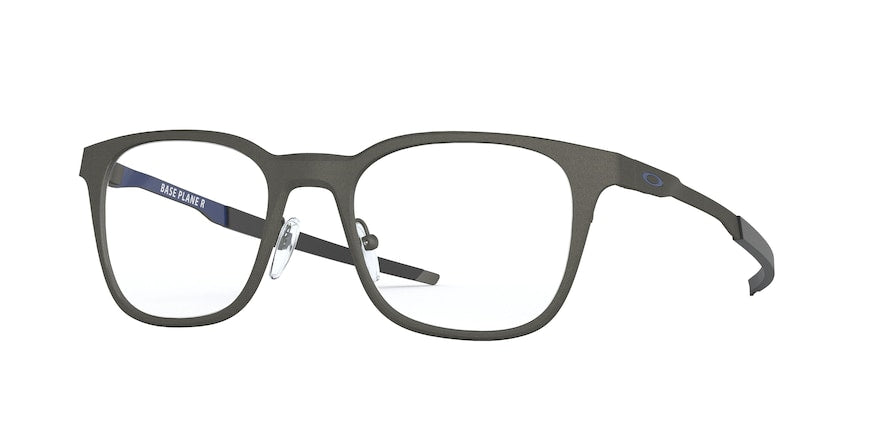 Oakley Optical BASE PLANE R OX3241 Round Eyeglasses  324103-SATIN LEAD 49-19-141 - Color Map grey