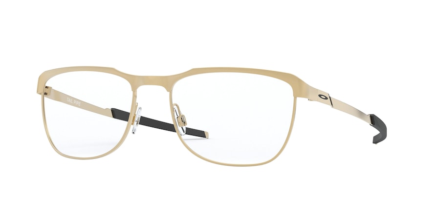 Oakley Optical TAIL PIPE OX3244 Rectangle Eyeglasses  324404-SATIN LIGHT GOLD 55-18-141 - Color Map gold