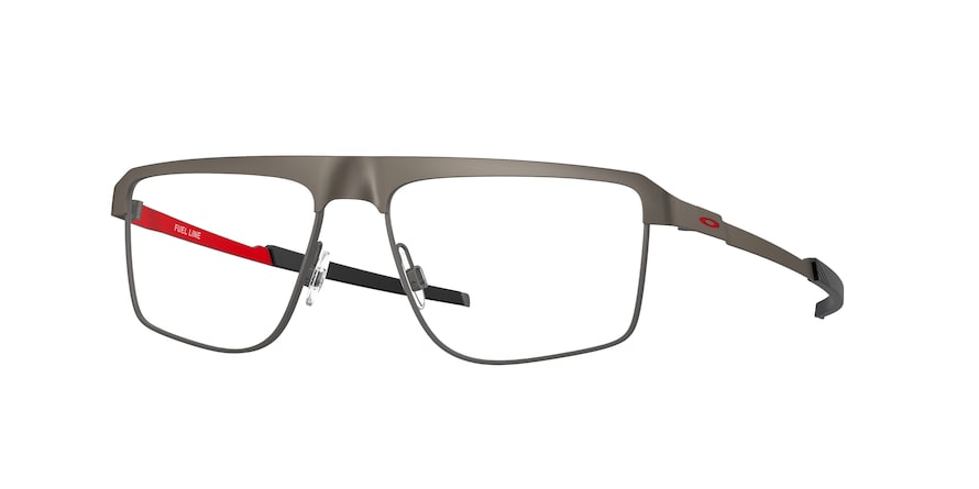 Oakley Optical FUEL LINE OX3245 Square Eyeglasses  324504-SATIN GUNMETAL 55-16-141 - Color Map silver