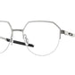 Oakley Optical INNER FOIL OX3247 Round Eyeglasses  324703-SATIN CHROME 52-17-140 - Color Map silver