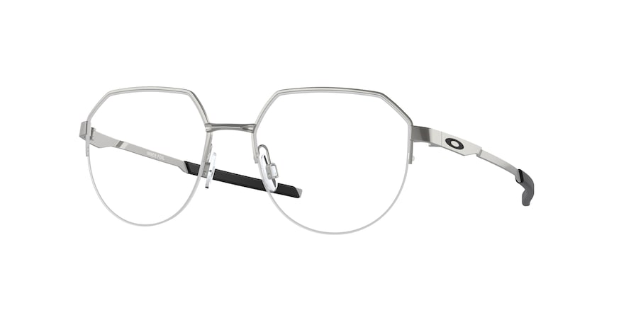 Oakley Optical INNER FOIL OX3247 Round Eyeglasses  324703-SATIN CHROME 52-17-140 - Color Map silver