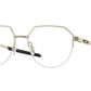 Oakley Optical INNER FOIL OX3247 Round Eyeglasses  324704-SATIN LIGHT GOLD 52-17-140 - Color Map gold