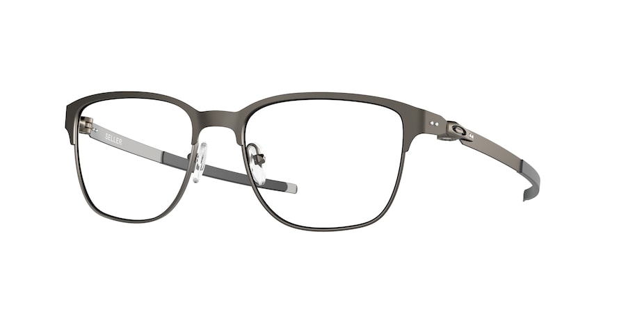 Oakley Optical SELLER OX3248 Square Eyeglasses  324802-POWDER PEWTER 54-18-140 - Color Map silver