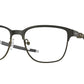 Oakley Optical SELLER OX3248 Square Eyeglasses  324804-POWDER CEMENT 54-18-140 - Color Map silver
