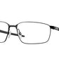 Oakley Optical EXTENDER OX3249 Rectangle Eyeglasses  324901-SATIN BLACK 58-16-135 - Color Map black