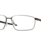 Oakley Optical EXTENDER OX3249 Rectangle Eyeglasses  324904-MATTE GUNMETAL 58-16-135 - Color Map silver
