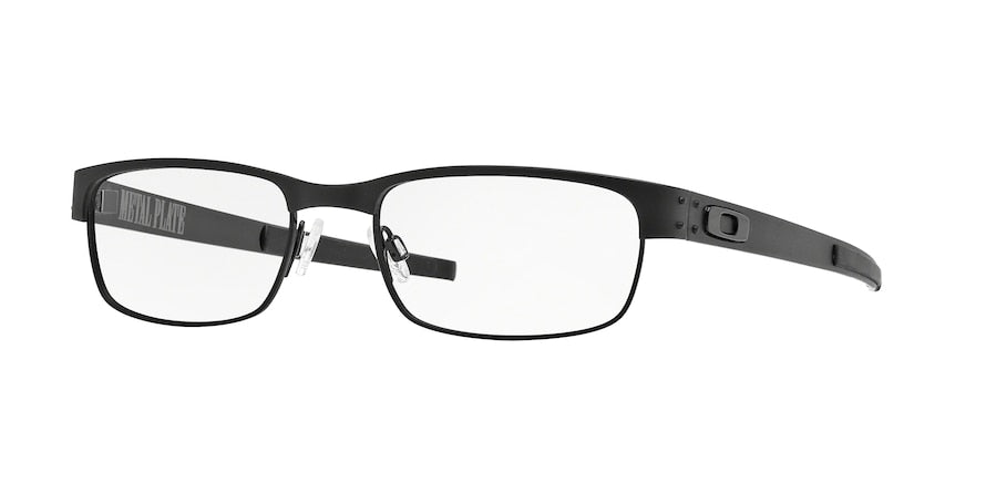 Oakley Optical METAL PLATE OX5038 Rectangle Eyeglasses  22-198-MATTE BLACK 53-18-140 - Color Map black