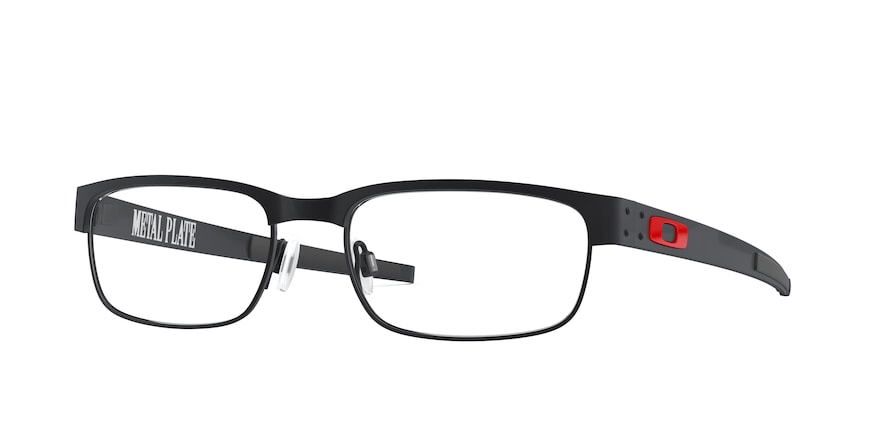 Oakley Optical METAL PLATE OX5038 Rectangle Eyeglasses  503810-SATIN LIGHT STEEL 55-18-140 - Color Map grey