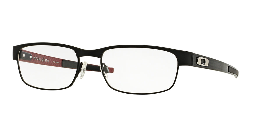 Oakley Optical CARBON PLATE OX5079 Rectangle Eyeglasses  507901-MATTE BLACK 55-18-142 - Color Map black