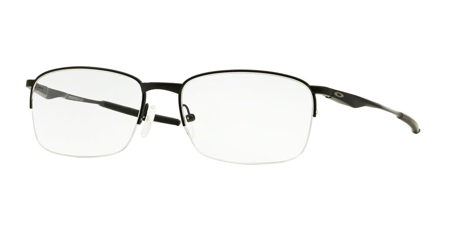 Oakley Optical WINGFOLD 0.5 OX5101 Square Eyeglasses  510101-SATIN BLACK 55-17-139 - Color Map black