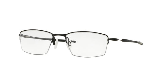 Oakley Optical LIZARD OX5113 Rectangle Eyeglasses  511301-SATIN BLACK 56-18-135 - Color Map black