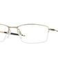 Oakley Optical LIZARD OX5113 Rectangle Eyeglasses  511307-SATIN LIGHT GOLD 56-18-135 - Color Map gold