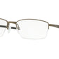 Oakley Optical LIMIT SWITCH 0.5 OX5119 Rectangle Eyeglasses  511902-SATIN PEWTER 54-17-139 - Color Map silver