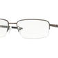 Oakley Optical GAUGE 5.1 OX5125 Rectangle Eyeglasses  512502-PEWTER 54-17-142 - Color Map silver