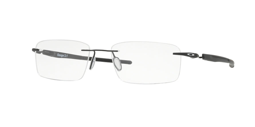 Oakley Optical GAUGE 3.1 OX5126 Rectangle Eyeglasses  512601-MATTE BLACK 54-18-137 - Color Map black