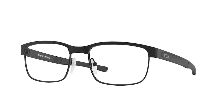 Oakley Optical SURFACE PLATE OX5132 Square Eyeglasses  513201-MATTE BLACK 54-18-138 - Color Map black